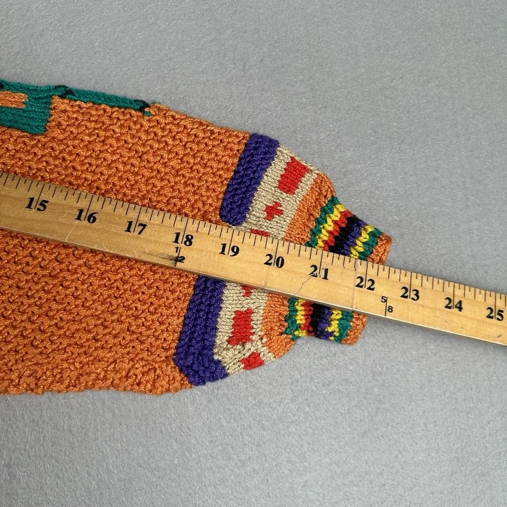 Vintage Alfonso Pozo Sweater Men's Large‎ Southwestern Cactus Teepee Novelty